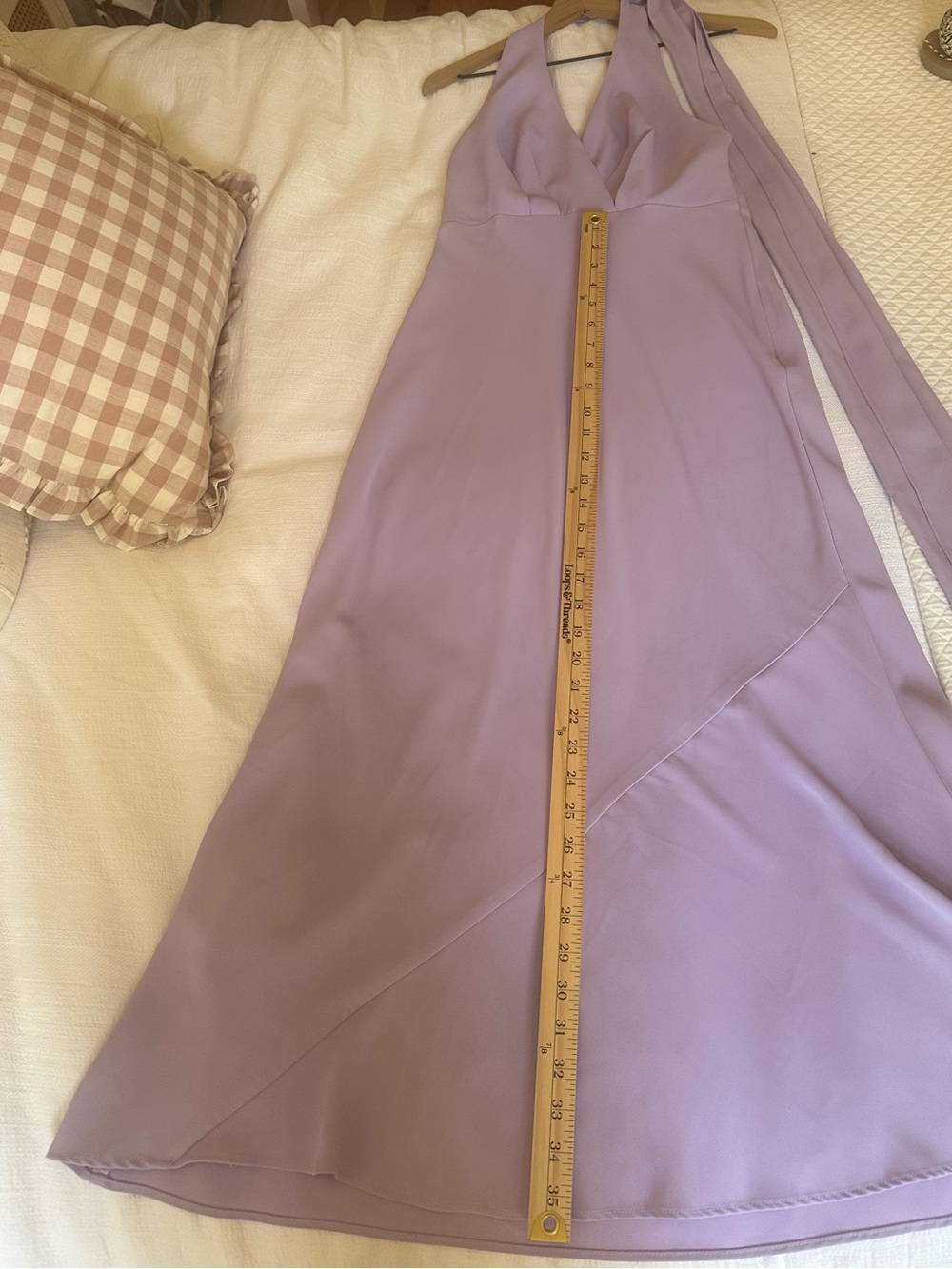 ASTR Hilaire Halter Midi Dress Size Medium Lilac - Picture 12 of 12